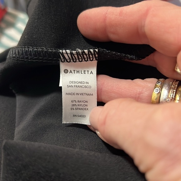 Athleta Black Siena Flare Leg Athliesure Pants Size 14Tall - Picture 6 of 11